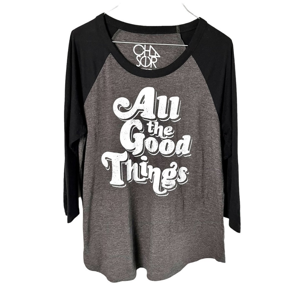 Chaser “All Good Things” Baseball Tee Size Medium - Picture 5 of 7